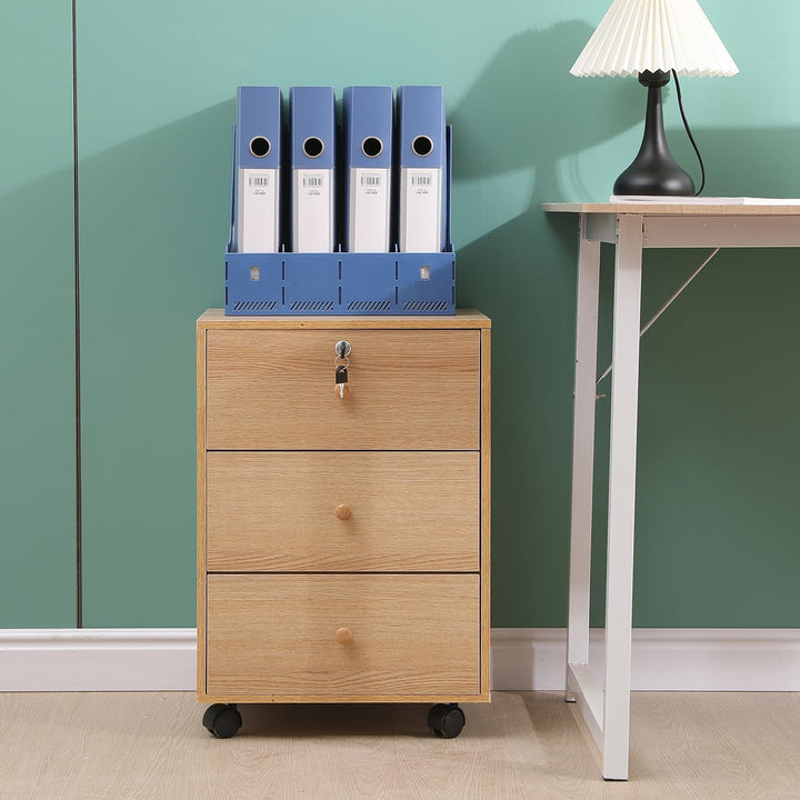 Kleiner mobiler Aktenschrank, Heimbüro, unter Schreibtischschubladen, Aktenaufbewahrungseinheit, Bür