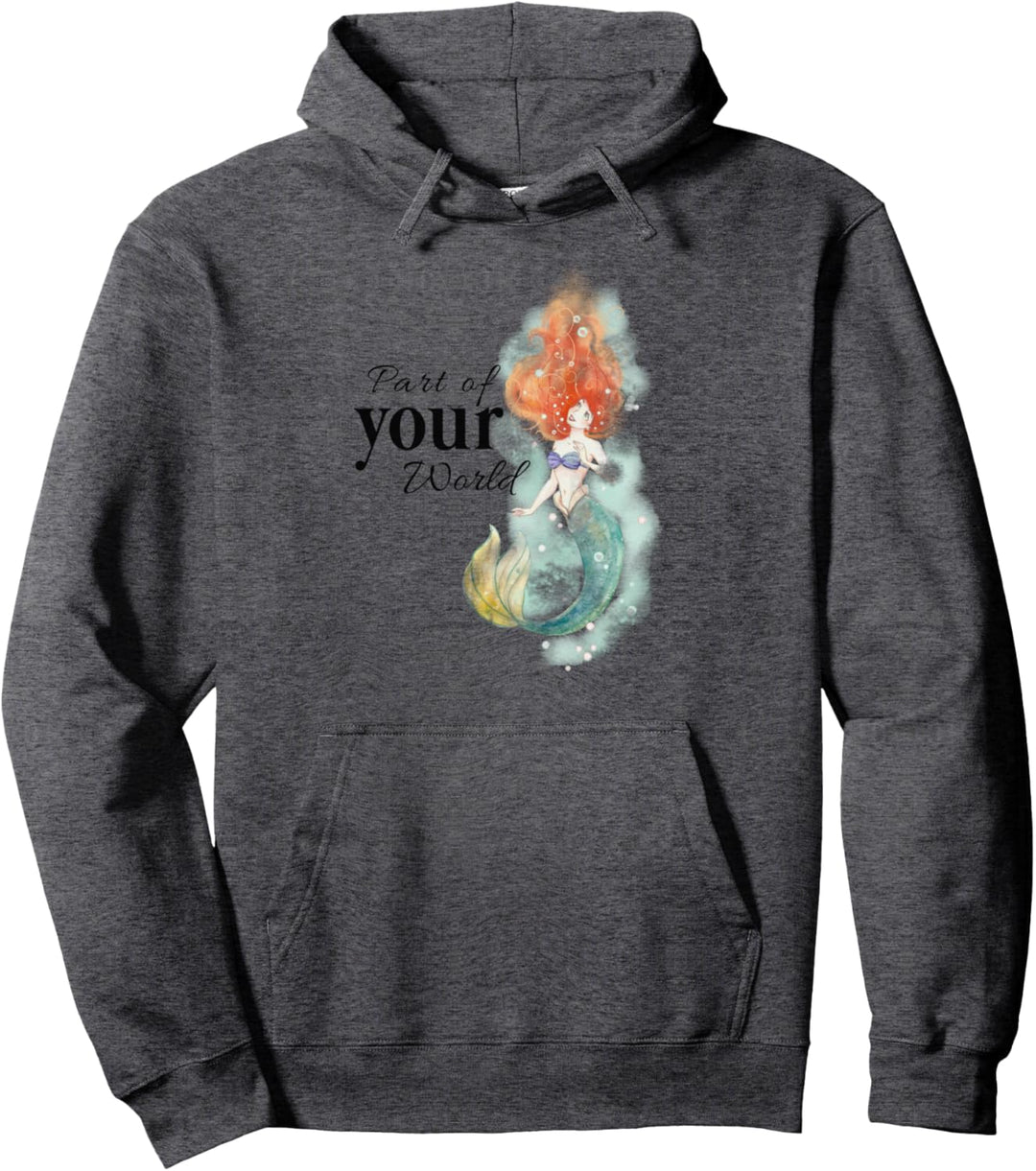 Disney Little Mermaid Ariel Your World Watercolor Pullover Hoodie