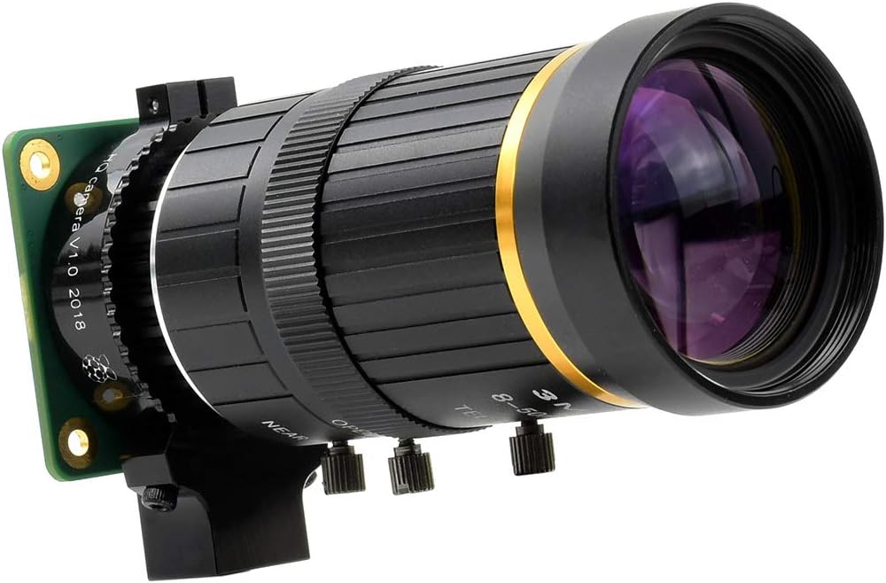 Waveshare Quality Industrial Zoom Lens 8-50mm Adjustable Focal Length with Adjustable Angle of View