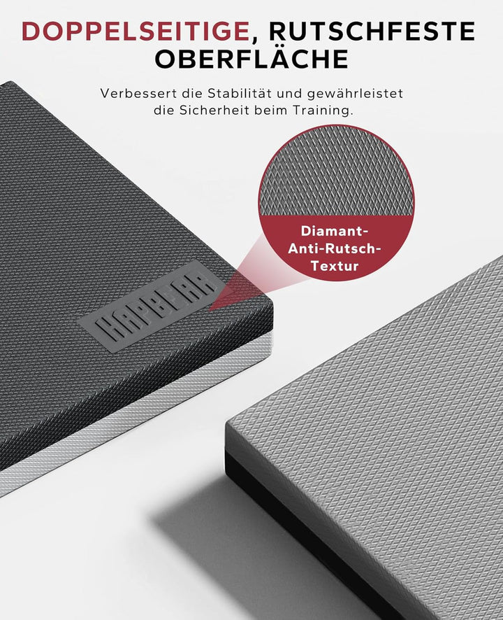 HAPBEAR Balance Pad 2er-Sets, 40x33cm rutschfest Balance-Kissen,6cm Dickes Gleichgewichtskissen für