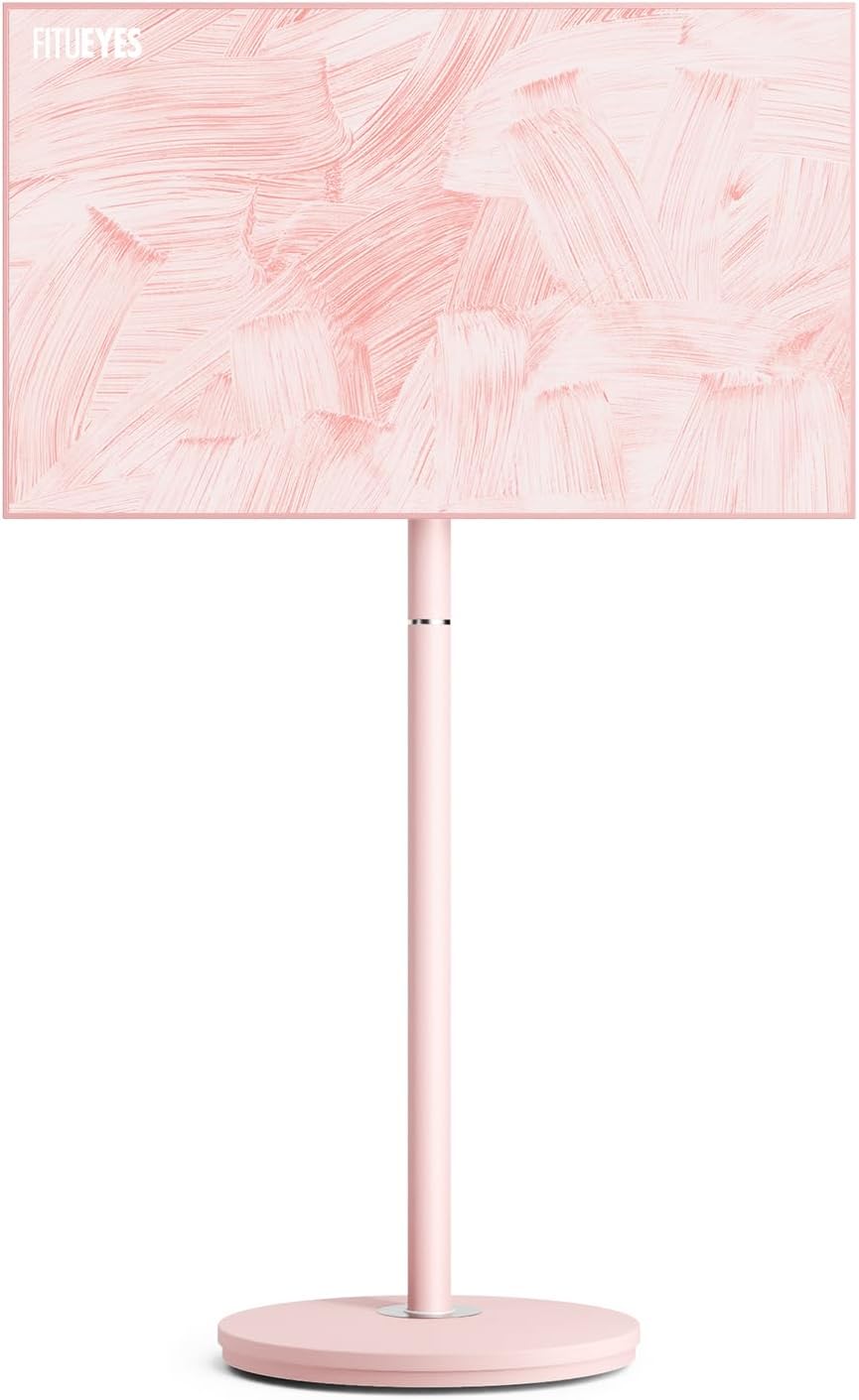 FITUEYES Design TV Ständer Rollbar für 24-48 Zoll Fernseher Mobiler TV Standfuss höhenverstellbar Mo