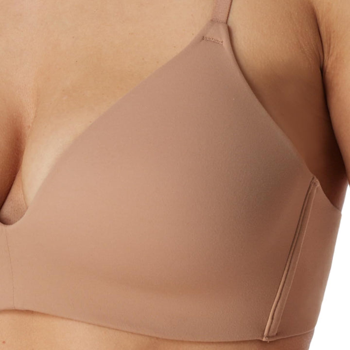 Schiesser Damen BH ohne Bügel gepadded - Invisible Soft 70A Maple_166568, 70A Maple_166568