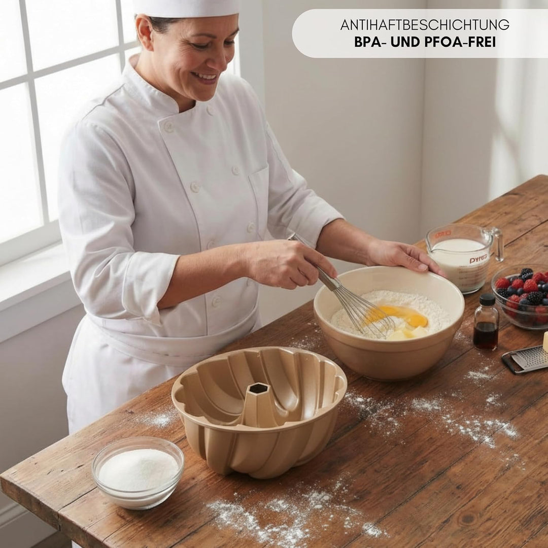 Erreke Gugelhupfform, Professionelle Qualität Kuchenform, Gugelhupf Backform, Sehr Widerstandsfähig,
