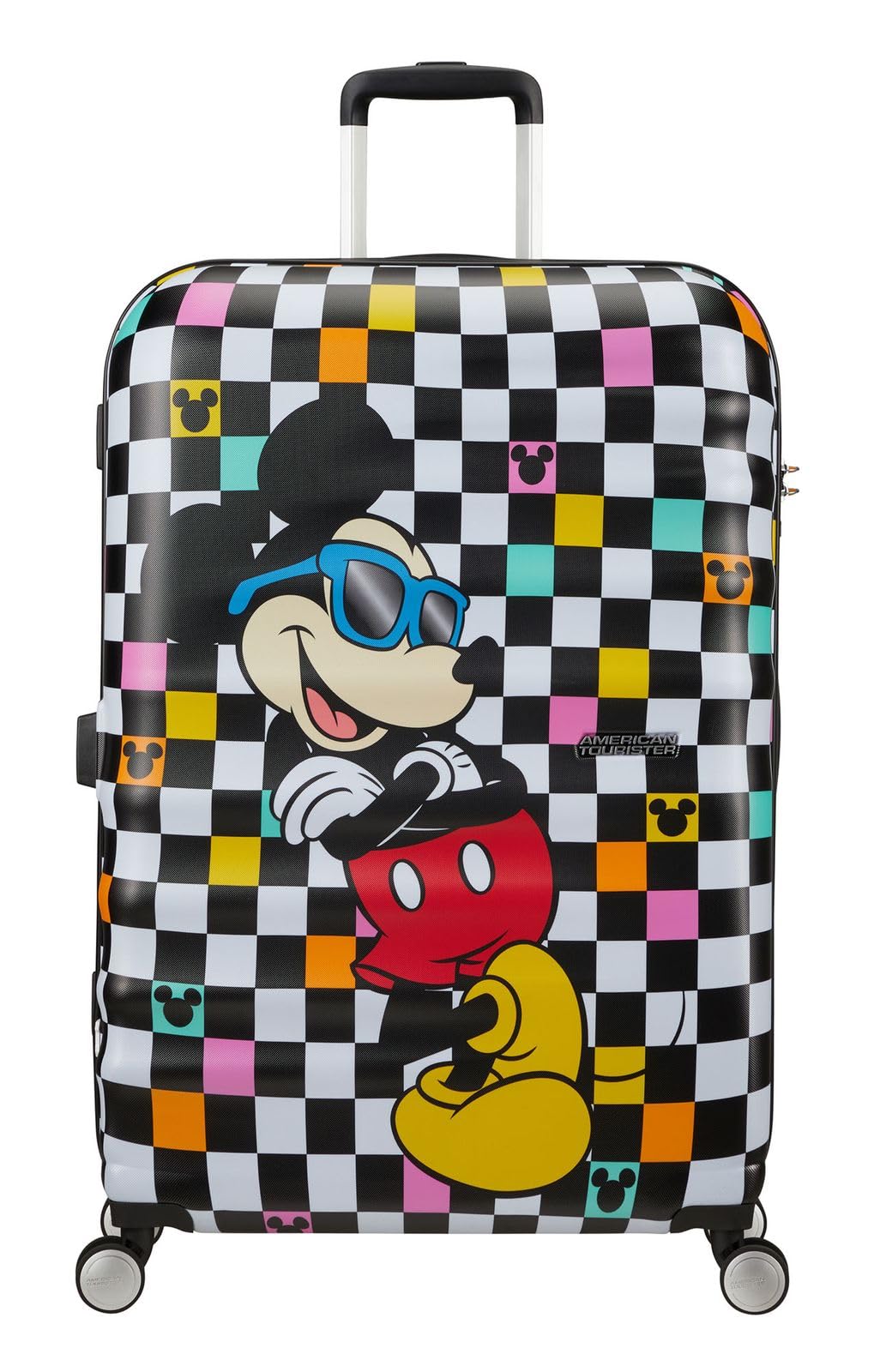 American Tourister Wavebreaker Disney, Spinner L, Koffer, 77 cm, 96 L, Mehrfarbig (Mickey Check)