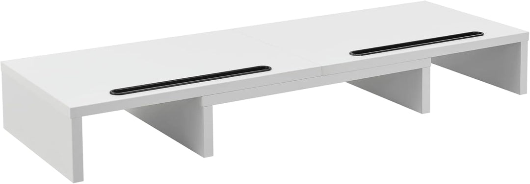 [en.casa] Monitorständer Vilppula Monitorerhöhung 79x27x10,5cm Bildschirmerhöhung mit Smartphone-Hal