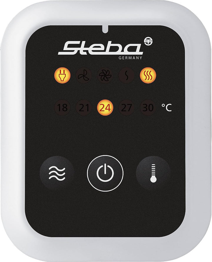Steba Germany VTH 2 HOT & COLD Standventilator 2000W Weiss-Silber