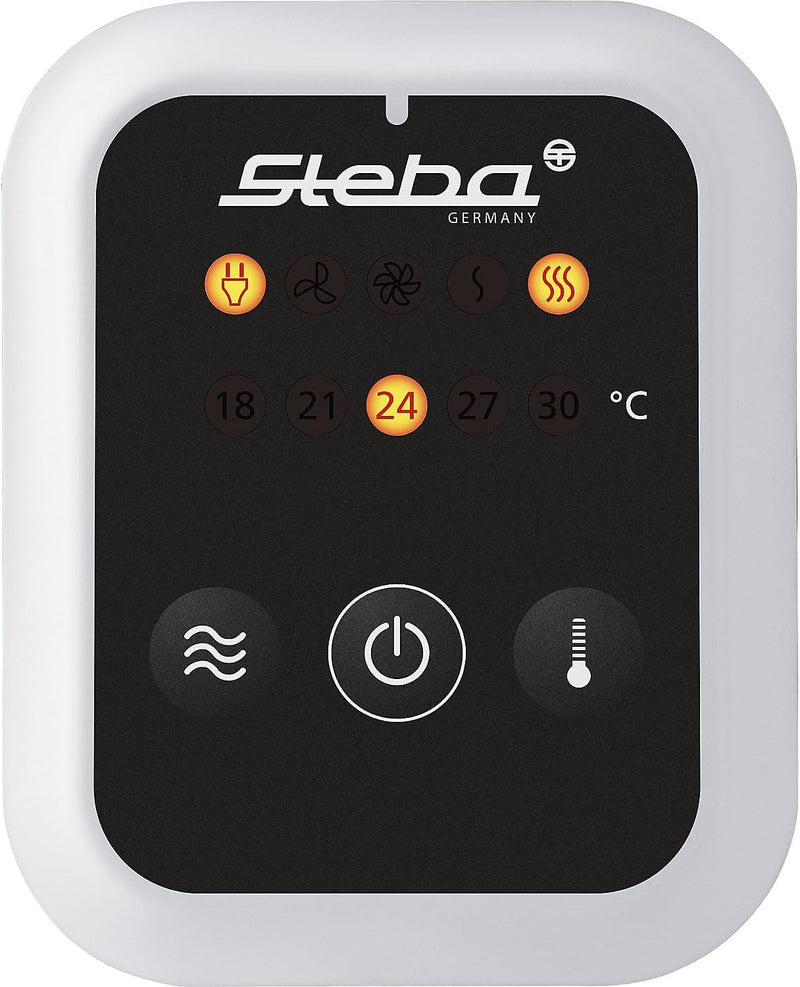 Steba Germany VTH 2 HOT & COLD Standventilator 2000W Weiss-Silber