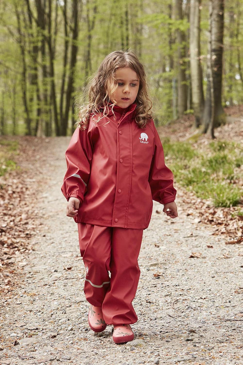 Celavi Unisex Basic Rainwear Set-Solid Pu Regenjacke 70 Baked Apple, 70 Baked Apple
