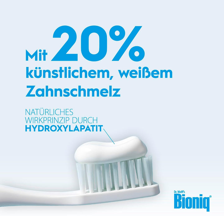Bioniq® White Filler Zahnpasta - 4 x 75 ml – Sanfte Whitening-Zahncreme mit Hydroxylapatit, schützt