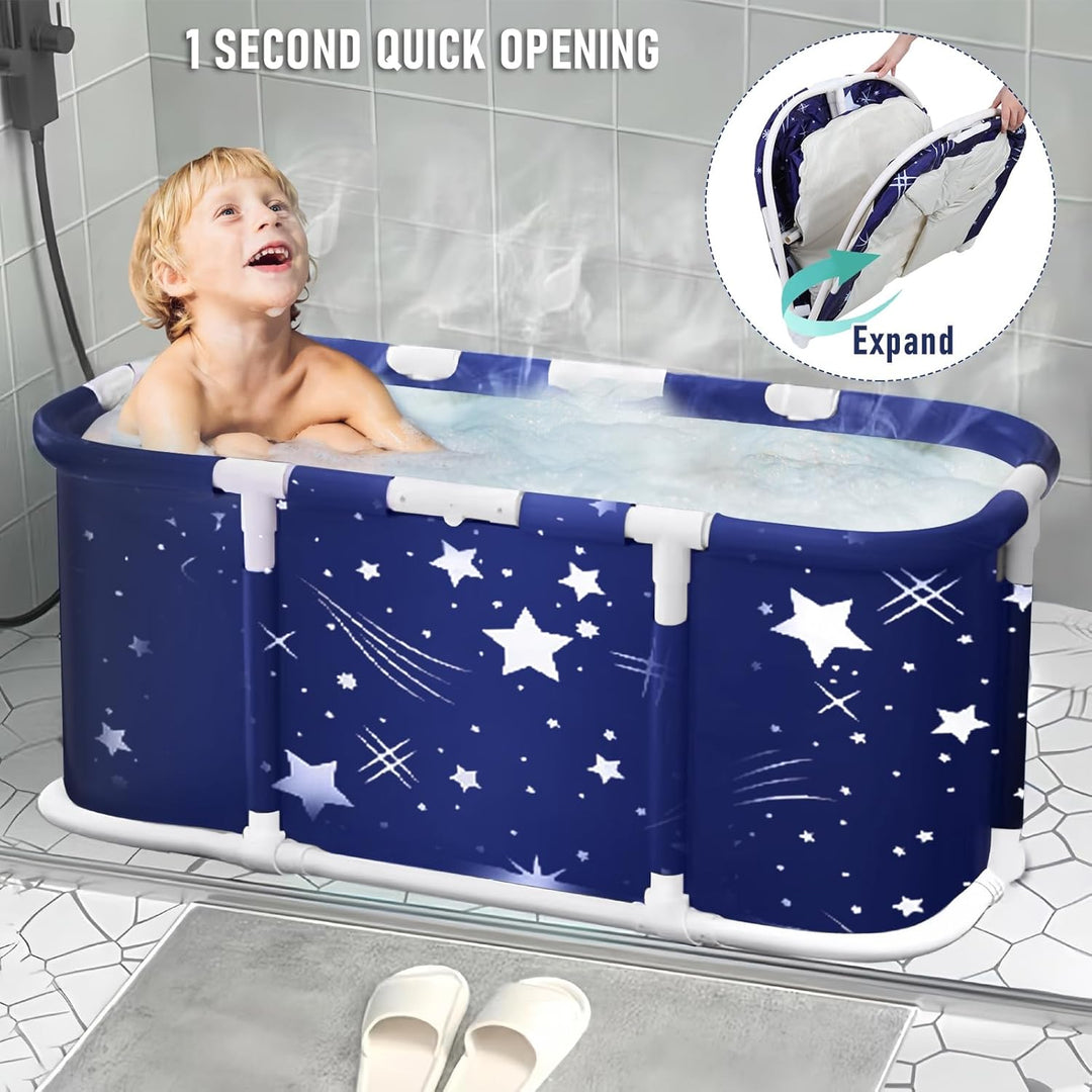 Tragbare Badewanne, tragbare Badewanne, tragbare Badewanne für Erwachsene, 110 cm grosse, freistehen