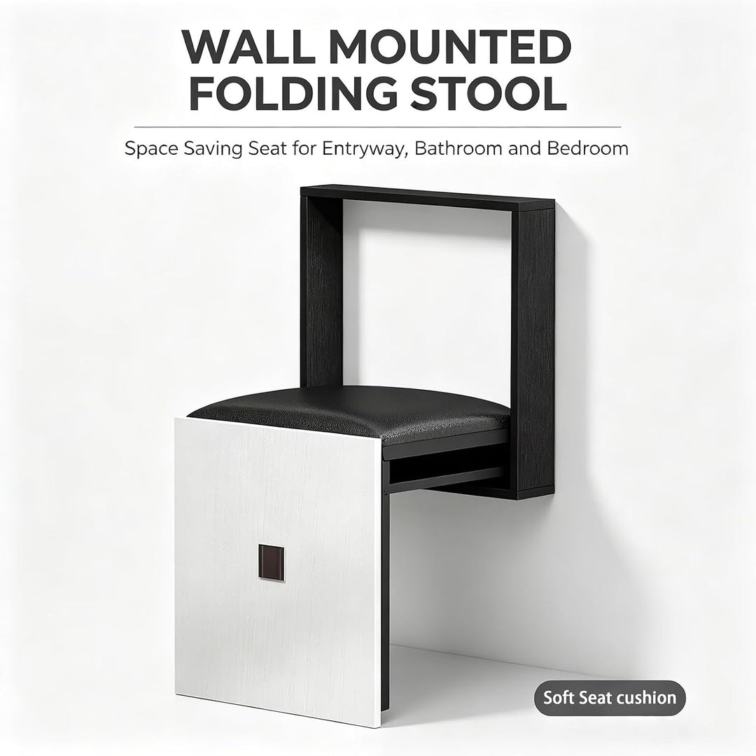 Faltbarer Wandhocker Wandmontierter 7 cm Ultradünner Klappstuhl Geeignet für Eingangsbereiche Wandkl