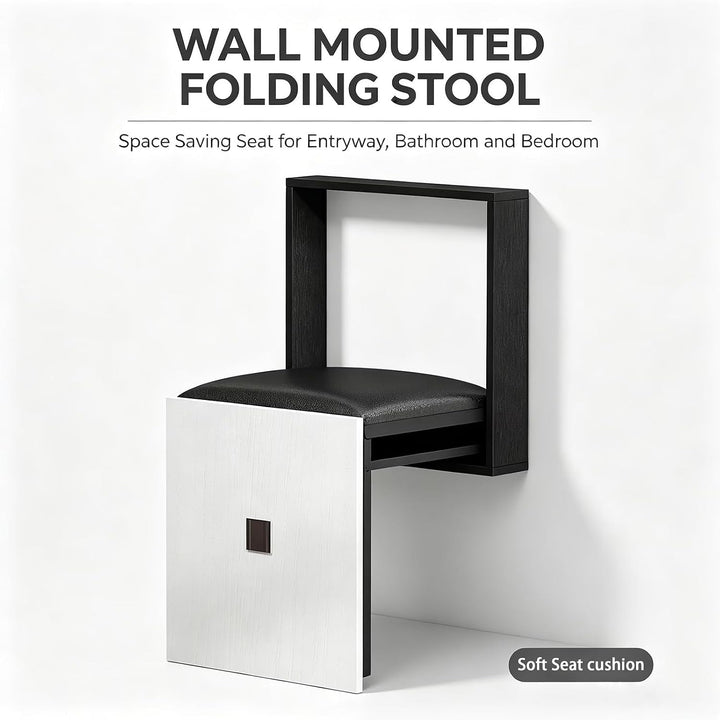 Faltbarer Wandhocker Wandmontierter 7 cm Ultradünner Klappstuhl Geeignet für Eingangsbereiche Wandkl