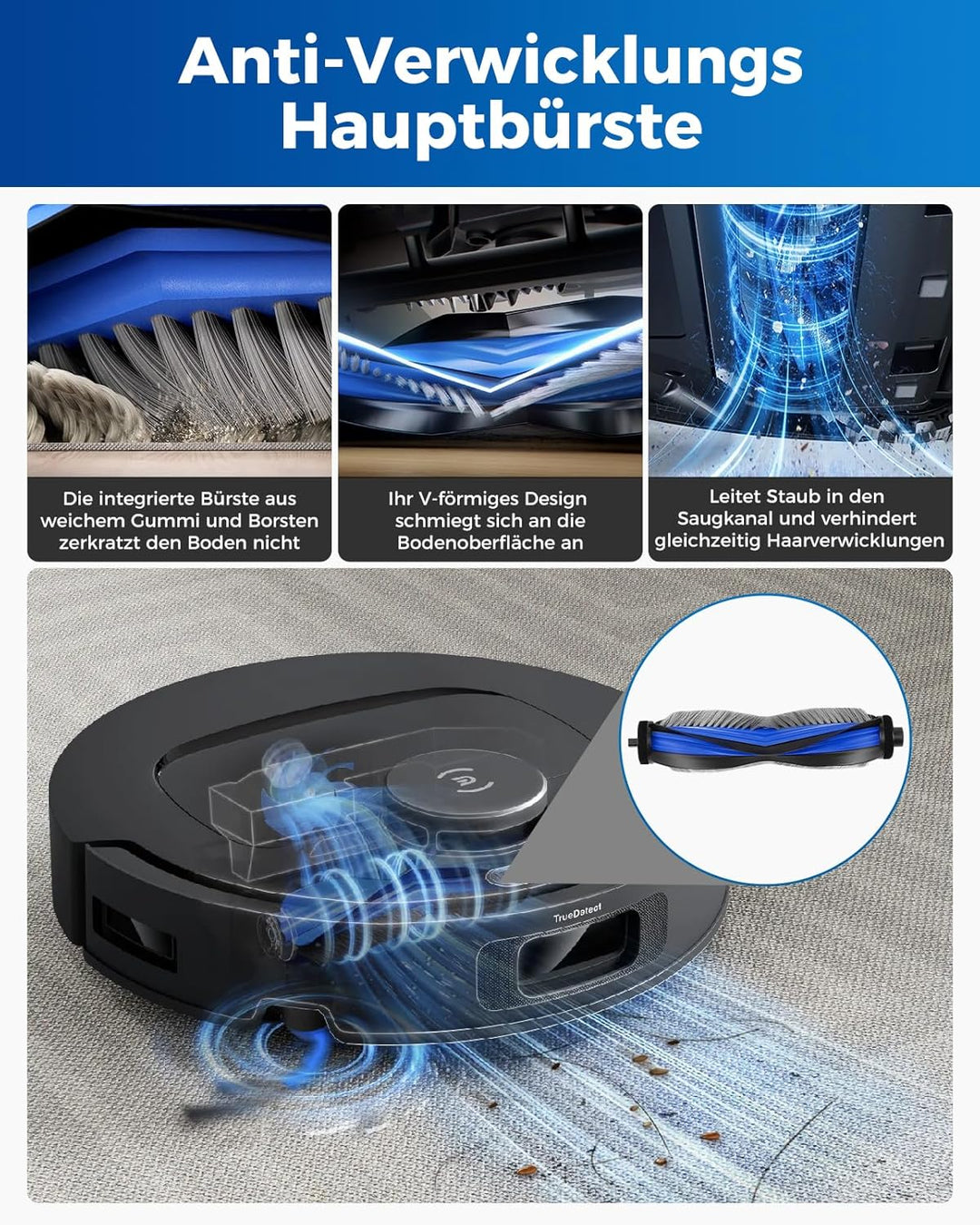 27 Stück Zubehör für Ecovacs Deebot T30C Omni Gen2/T30C Omni Roboterstaubsauger: 1 Hauptbürste, 6 Se