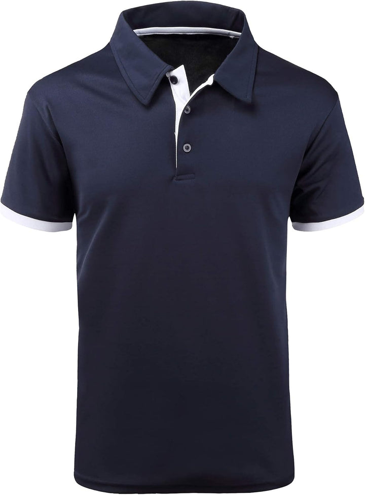 JACKETOWN Polo Shirts Herren Kurzarm Tshirt Schnelltrocknend Casual Shirt Outdoor Atmungsaktives Pol