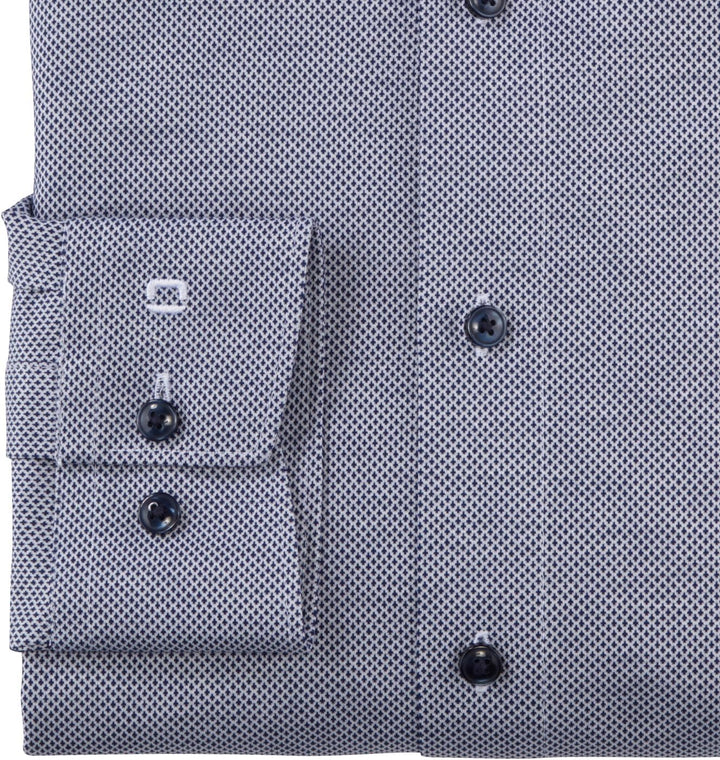 OLYMP Herren Businesshemd Langarm Luxor 24/Seven,modern fit,Button-Down-Kragen 39 Marine 18, 39 Mari