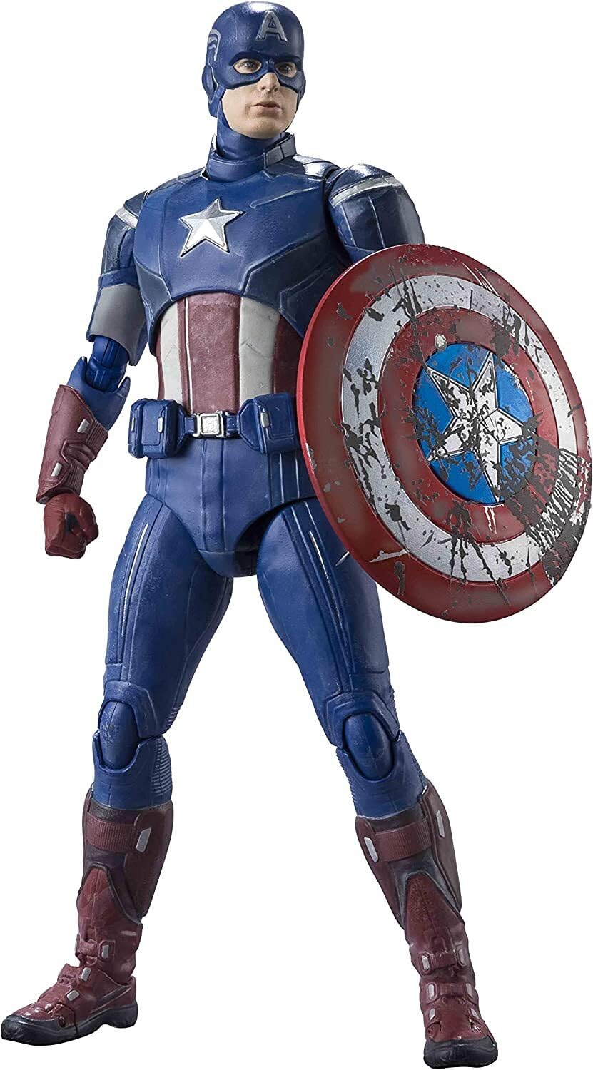 75339 – Marvel Avengers – Sh Figuarts – Captain America 15 cm Mehrfarbig, Mehrfarbig