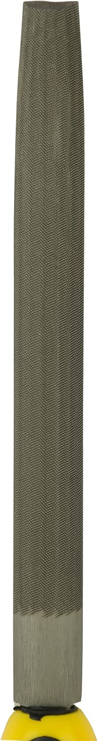 Stanley Halbrundfeile, Hieb 2, 200mm Länge, Karbon-Stahl, ergonomischer Bi-Material Handgriff, Griff