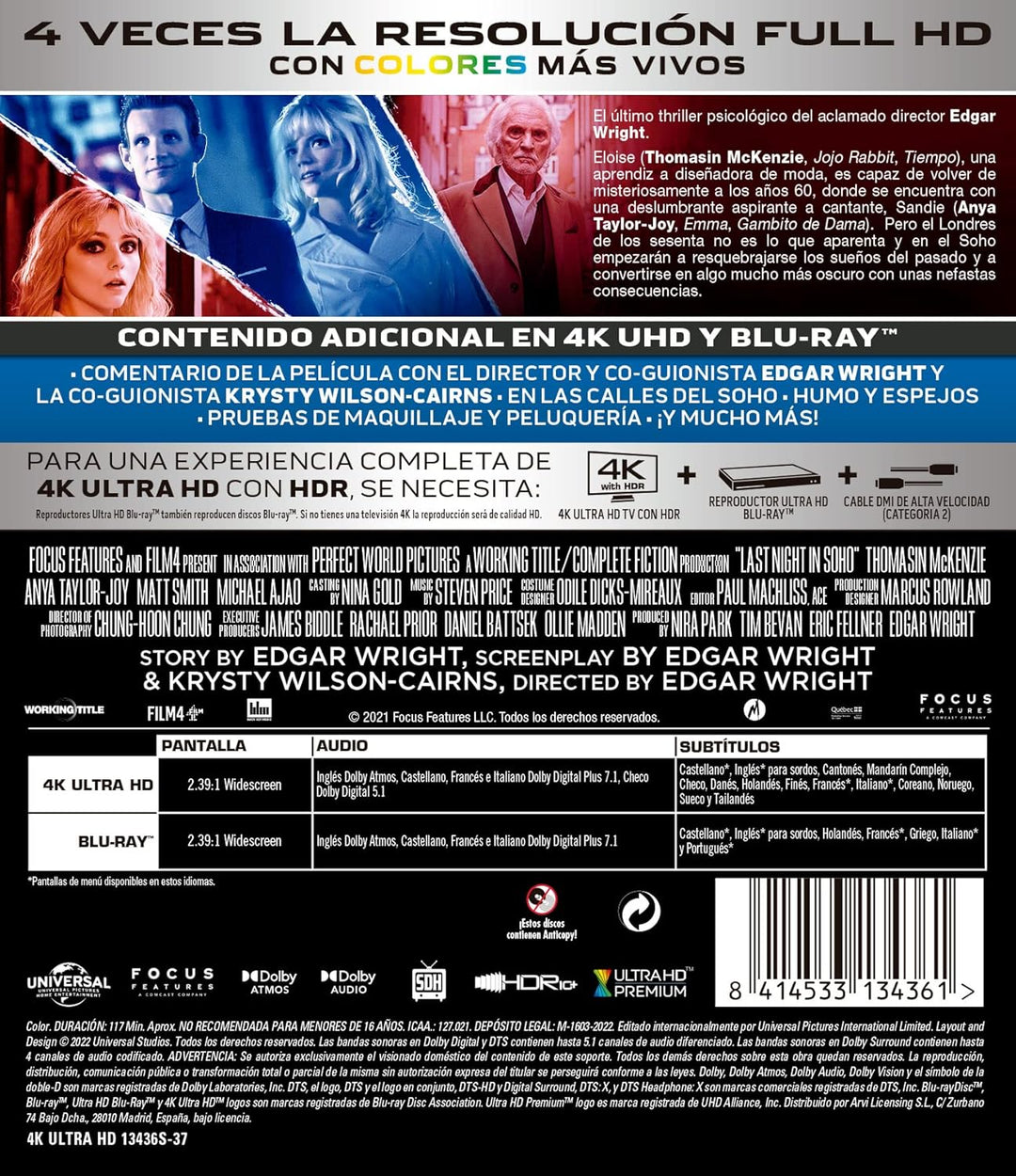 Ultima noche en el Soho (UHD 4K) - BD