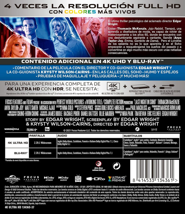 Ultima noche en el Soho (UHD 4K) - BD
