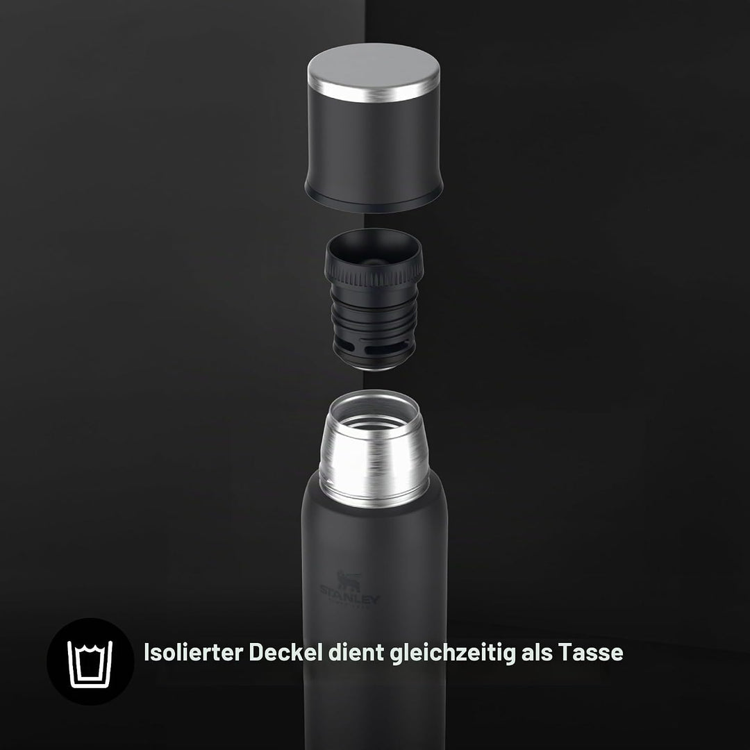 Stanley 1913 Adventure To-Go Thermosflasche 1L - 25 Stunden Heiss - 27 Stunden Kalt - Auslaufsicher