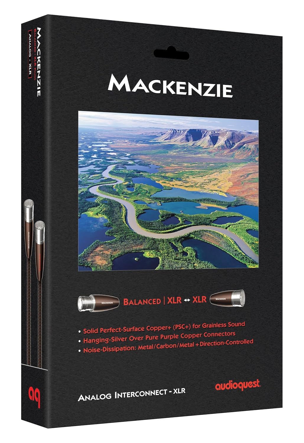 AudioQuest Mackenzie XLR Audiokabel 0,5m XLR (3-polig) Schwarz - Audiokabel (XLR (3-polig), XLR (3-p
