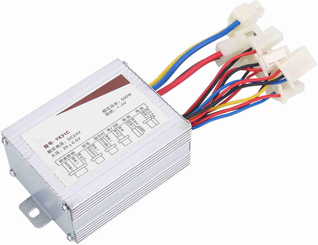 MAGT Motor Controller 24V 500W, Bürsten Motor Controller für Elektrofahrrad Elektroroller E-Bike E S
