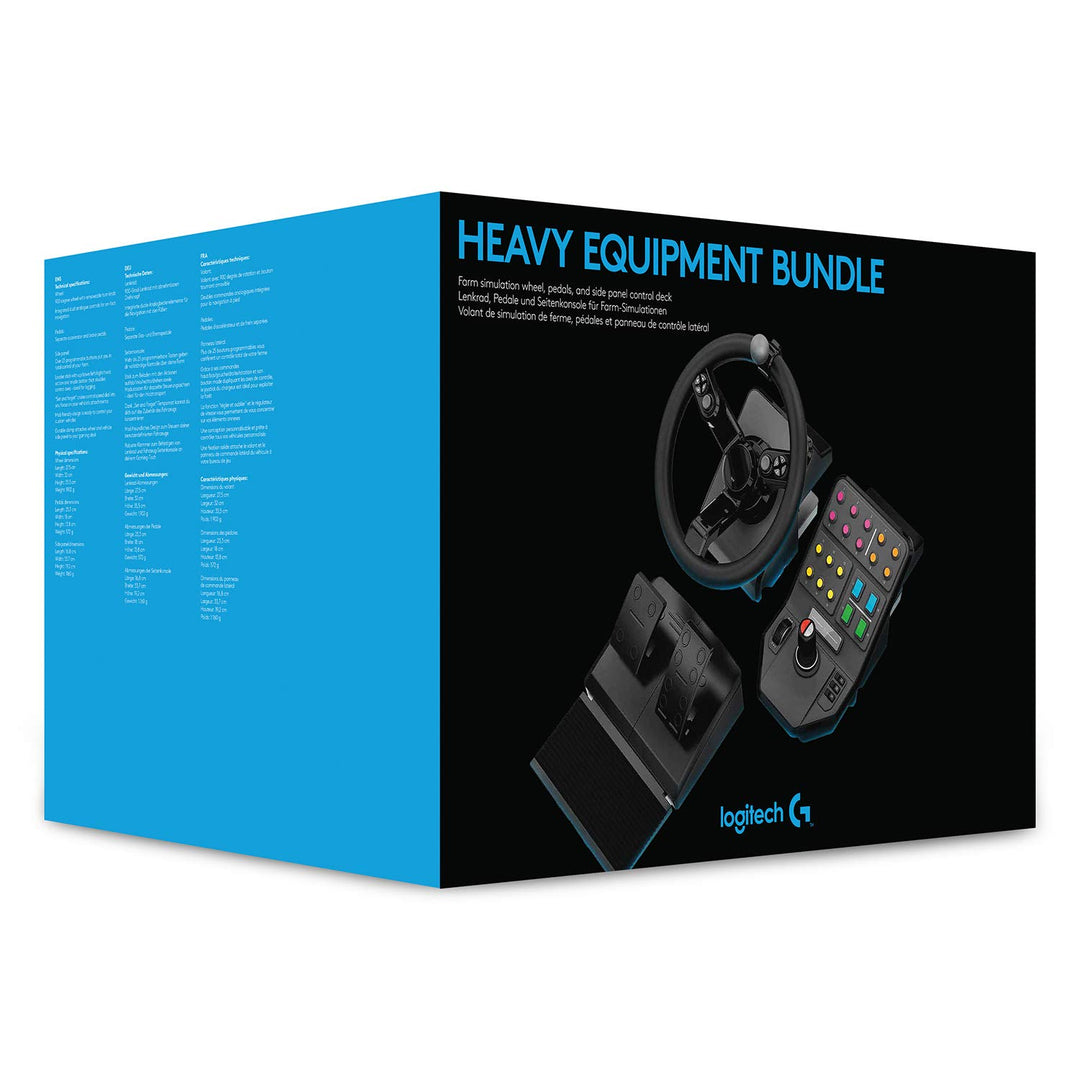 Logitech G Saitek Farm Sim Controller, Farming Simulator Bundle bestehend aus Lenkrad, Steuerkonsole
