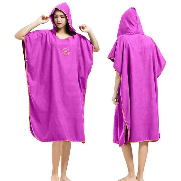 Hiturbo Mikrofaser Handtuch Poncho, Umziehhilfe Strand, Surf Poncho Herren und Damen Changing Robe,