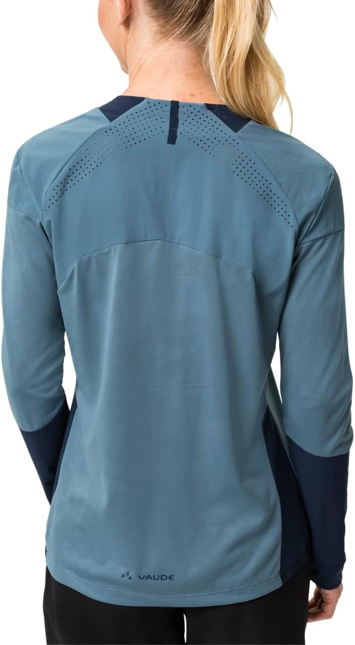 VAUDE Damen Women's Moab Ls Pro Shirt T-Shirt, Blue Gray