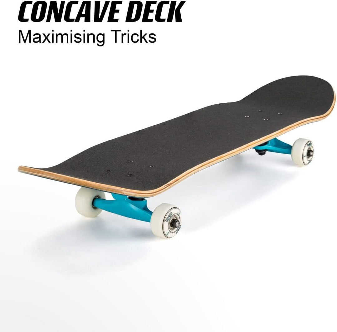 Osprey Absolute Anfänger Double Kick Trick Skateboard, 78,7 x 20,3 cm Ahorndeck Pride blau, Pride bl