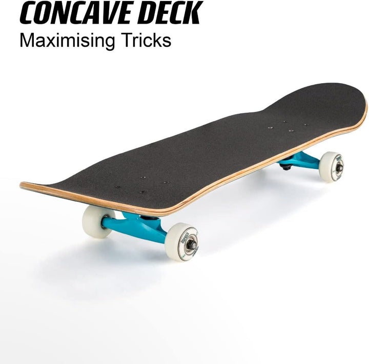 Osprey Absolute Anfänger Double Kick Trick Skateboard, 78,7 x 20,3 cm Ahorndeck Pride blau, Pride bl