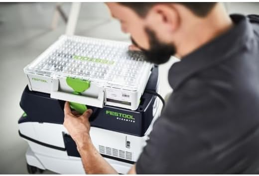 Festool Systainer³ Organizer SYS3 ORG M 89 22xESB (mit Einsatzboxen verschiedene Grössen) Transparen