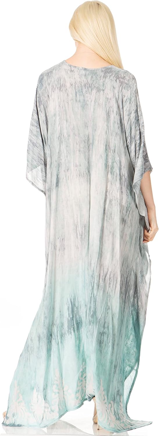 Sakkas Tacy Frauen Casual Boho Sommer Maxikleid Kaftan Kaftan Vertuschung LougeWear Einheitsgrösse 1