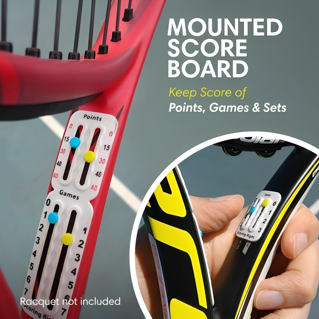 Scoring Right Tragbarer Tennis und Padel - Punktezähler – Einfach zu montierende Anzeigetafel zur Au