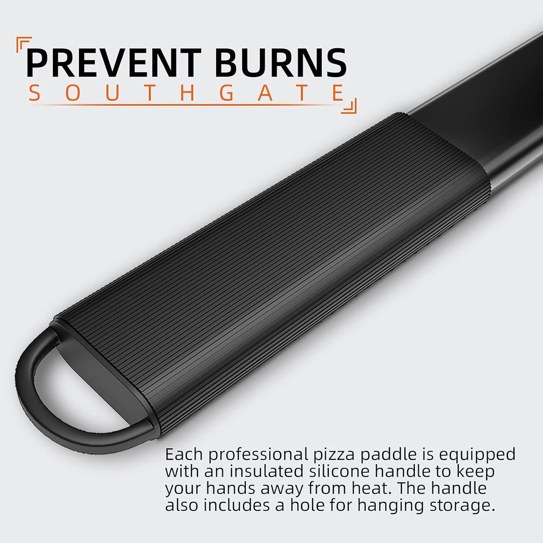 SOUTHGATE 12 Zoll Perforierter Pizzaschieber, Pizzaschaufel aus Hart Eloxiertes Aluminium, Pizza Sch