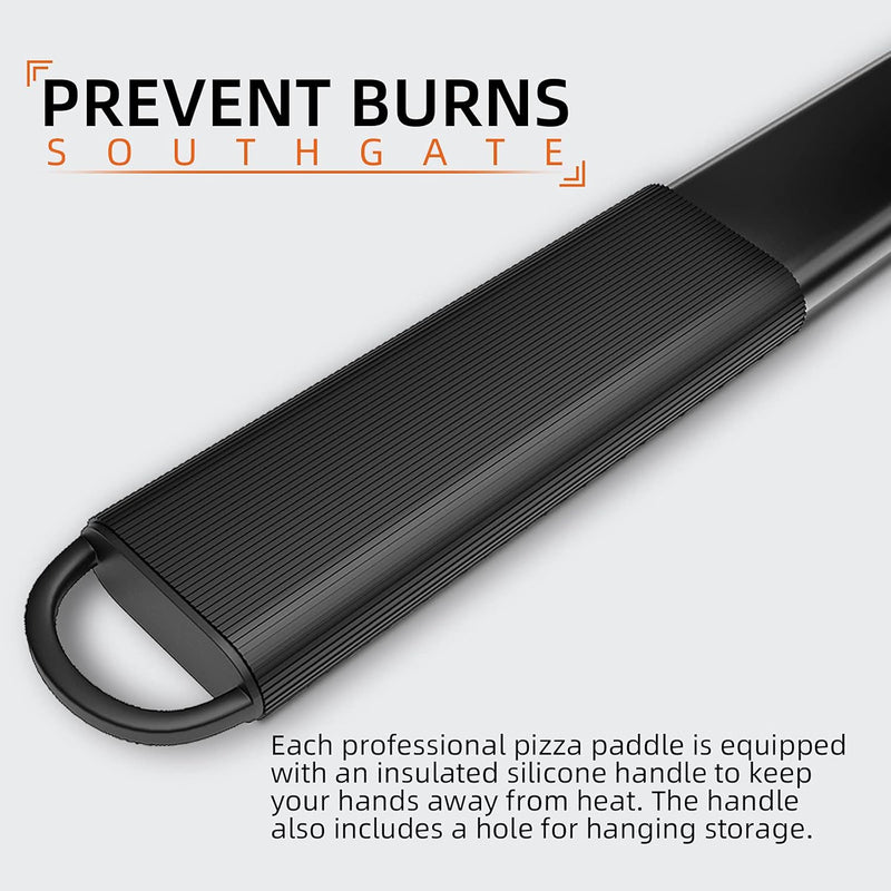 SOUTHGATE 12 Zoll Perforierter Pizzaschieber, Pizzaschaufel aus Hart Eloxiertes Aluminium, Pizza Sch