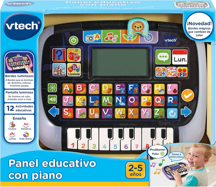 Vtech Lerntafel mit Klavier für Kinder, Multi-App, interaktives Spielzeug für Kinder + 2 Jahre, ESP-
