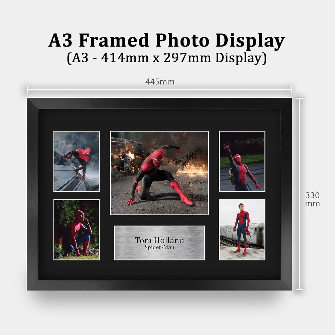 HWC Trading FR A3 Tom Holland Spider-man Geschenke Gedruckt, Signiert Autogramm Bild Display Für Fil