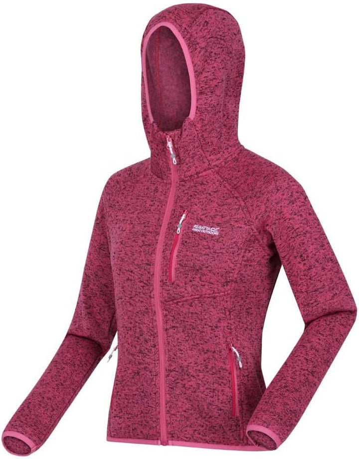 Regatta Damen Women's Newhill Hooded Fleece Jacket Fleecejacke 42 Fruit Dove, 42 Fruit Dove