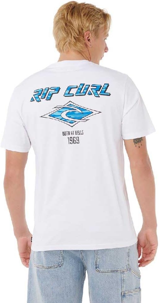 Rip Curl 2026 Männer Fade Out Icon Tee 0CAMTE - White XXL, XXL