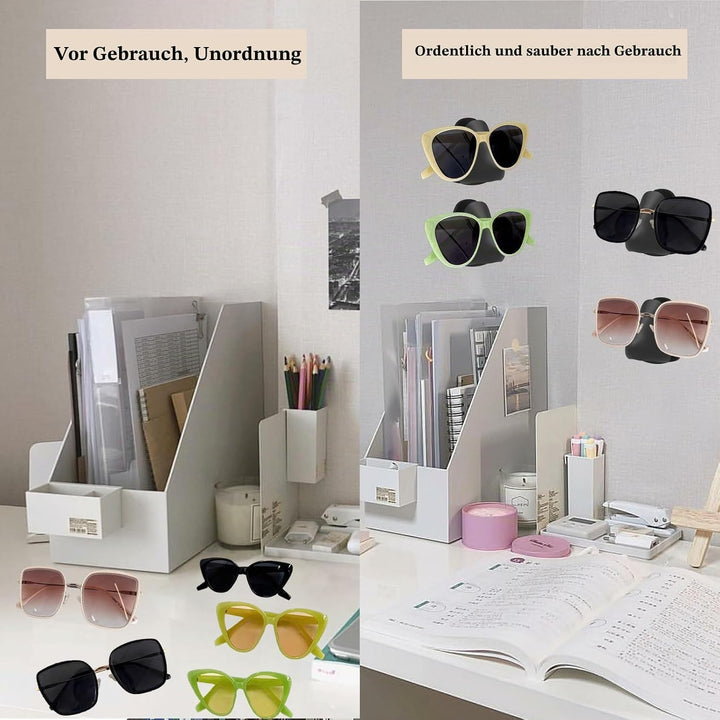 Brillenhalter Wand,8 Stück Selbstklebender Wandmontierter Brillenhalter,Sonnenbrillen Brillenständer