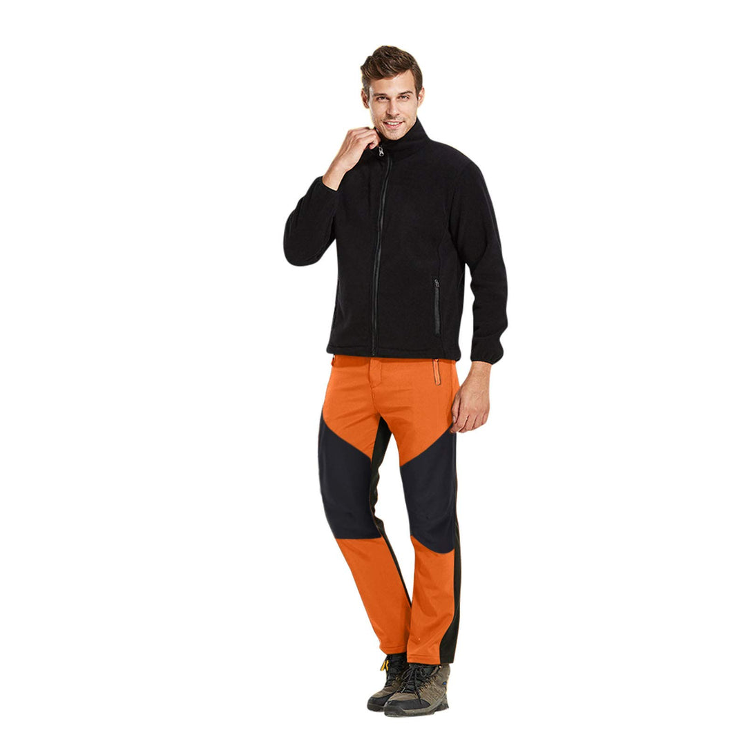 Skihose Herren Winter Gefüttert, Schneehose Herren Warm, Trekkinghose Winter Thermohose Stretch Arbe