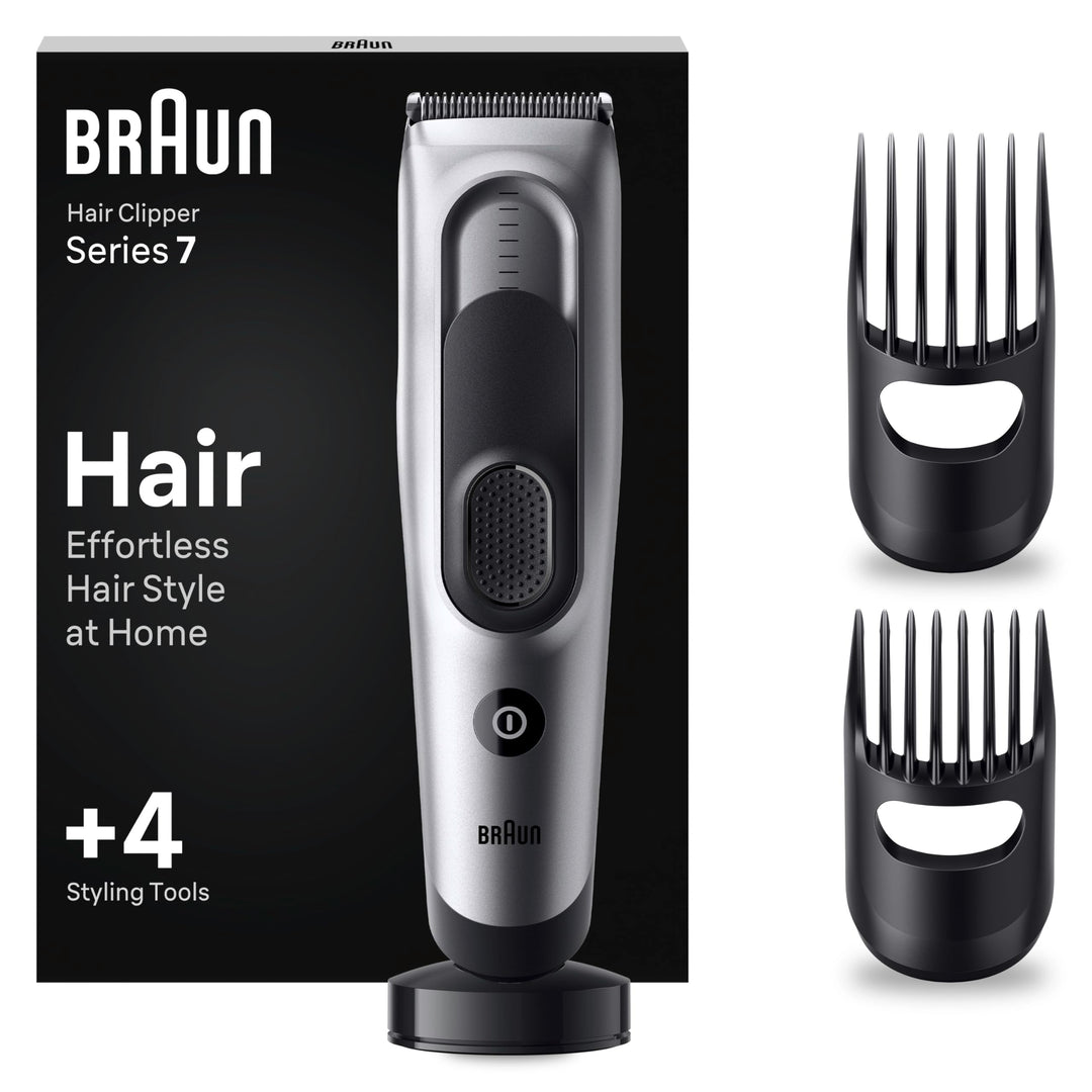 Braun Haarschneider - HC7390, Grau 2 Aufsätze, 2 Aufsätze