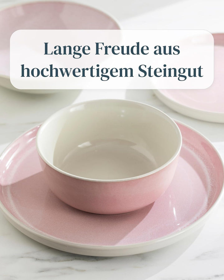 Steingut kleine Kaffeetassen 6 Personen Ibiza TESTSIEGER, Traumhaftes Mediterranes Steingut Tassen S