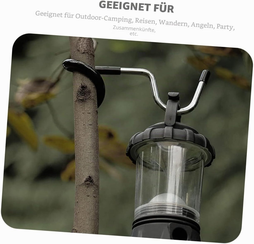 HEMOTON Laternenhaken Für Zeltstangen 3 Stück Camping Haken Ohne Bohren Universal Aufhänger Für Outd