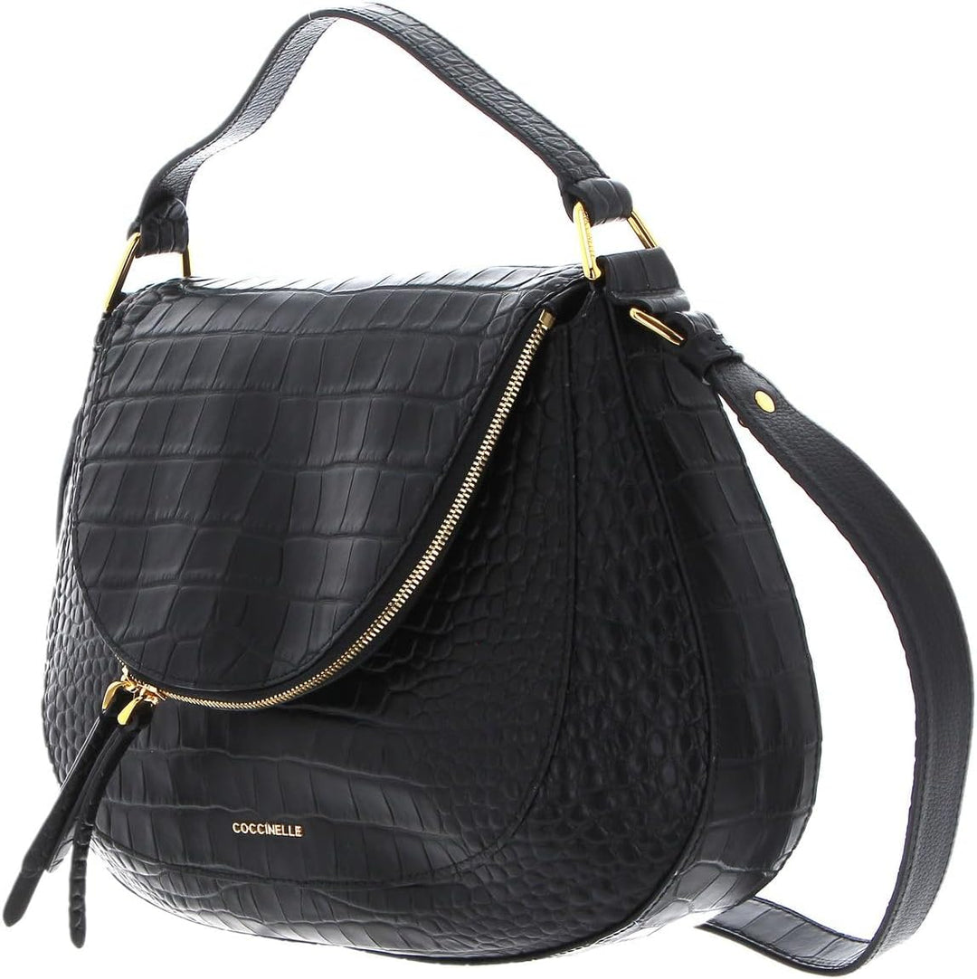 Coccinelle Sole Kroko Soft Handtasche Leder 32.5 cm