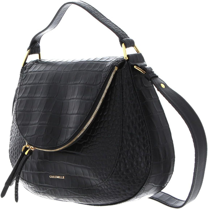 Coccinelle Sole Kroko Soft Handtasche Leder 32.5 cm