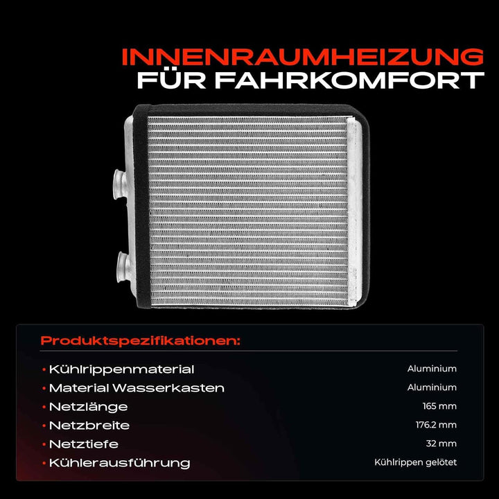 Frankberg Wärmetauscher Innenraumheizung Kompatibel mit Meriva 1.3L-1.8L 2003-2010 Replace# 93175260