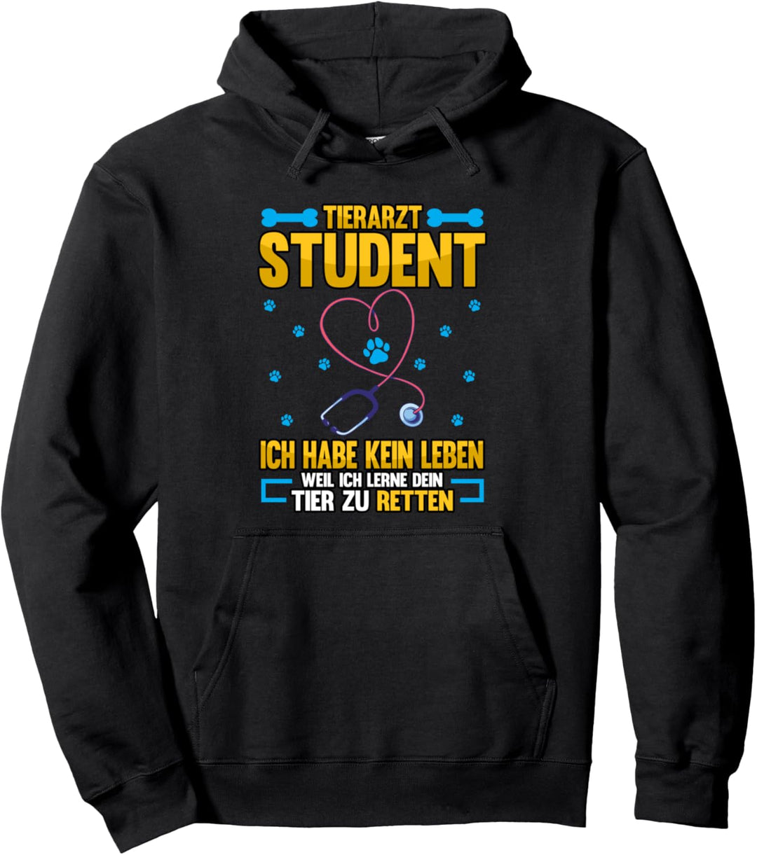 Tierarzt Student ich habe kein Leben Spruch Pullover Hoodie