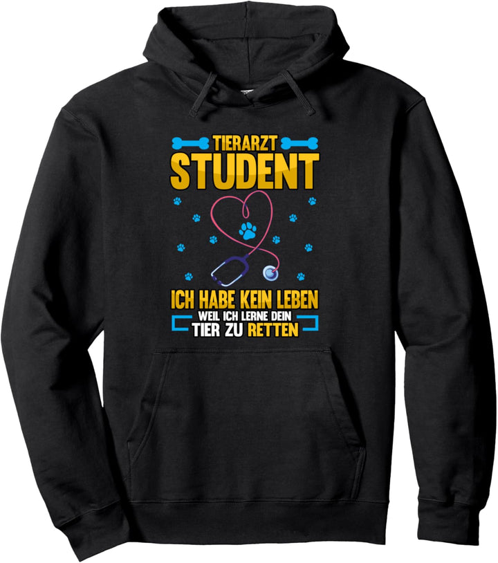 Tierarzt Student ich habe kein Leben Spruch Pullover Hoodie